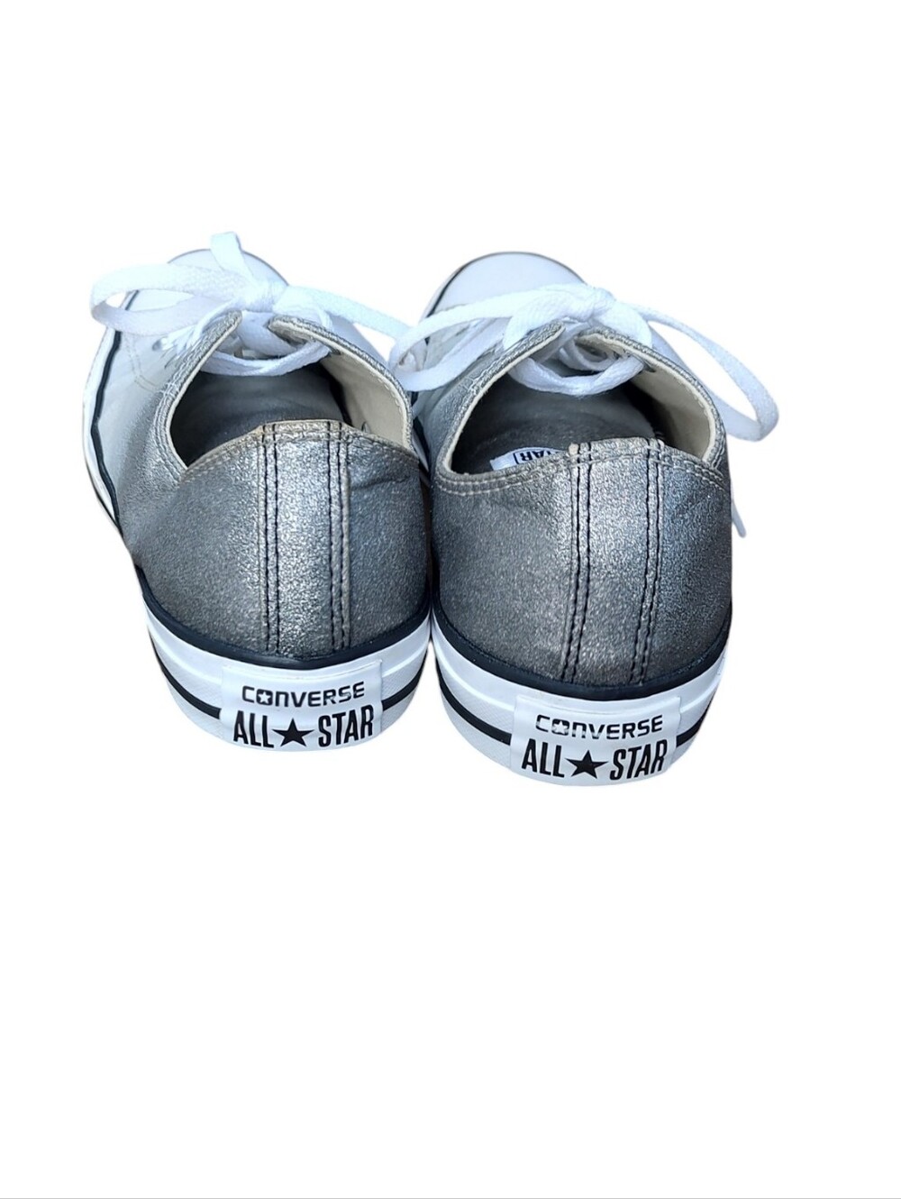Converse Low-Top Sneakers in Silver - Picture 3 of 6